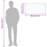 thumbnail of vidaXL Küchenrückwand Transparent 80×40 cm Hartglas