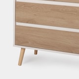 thumbnail of KLAST Cómoda de 6 cajones en madera color blanco y natural Kemi