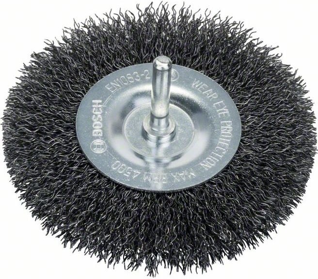 Scheibenbürste, gewellt, 100 mm, 0,3 mm, 10 mm, 4500 U/min