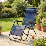 thumbnail of HEMAX, Sdraio Zero Gravity Relax in Textilene, 112x65 cm, Poltrona da Giardino Ergonomica, blu