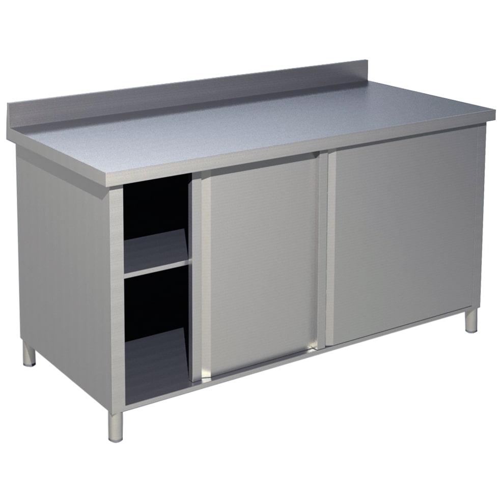 Arbeitsschrank mit Aufkantung B 140cm x T 60cm