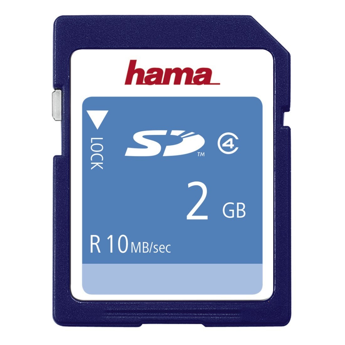 Hama SD Speicherkarte 2GB Class 4 mit Schreibschutz