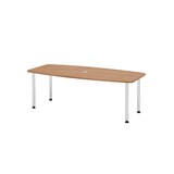 thumbnail of Hammerbacher-Konferenztisch 220cm/4 Chromfüße Nussbaum-VKT22C/N/C