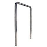 thumbnail of Fahrradanlehnbügel 118 x 78 cm Edelstahl Ø 60 mm grau Typ U Einbetonieren Fahrradständer Parker Typ U