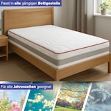 thumbnail of FLEXX Kaltschaum Matratze 140x200 cm mit 3D Memory Foam - 7 Zonen; 25cm Höhe; H4, H3, H2 Misch-Härtegrad - Wendbare Kaltschaummatratze