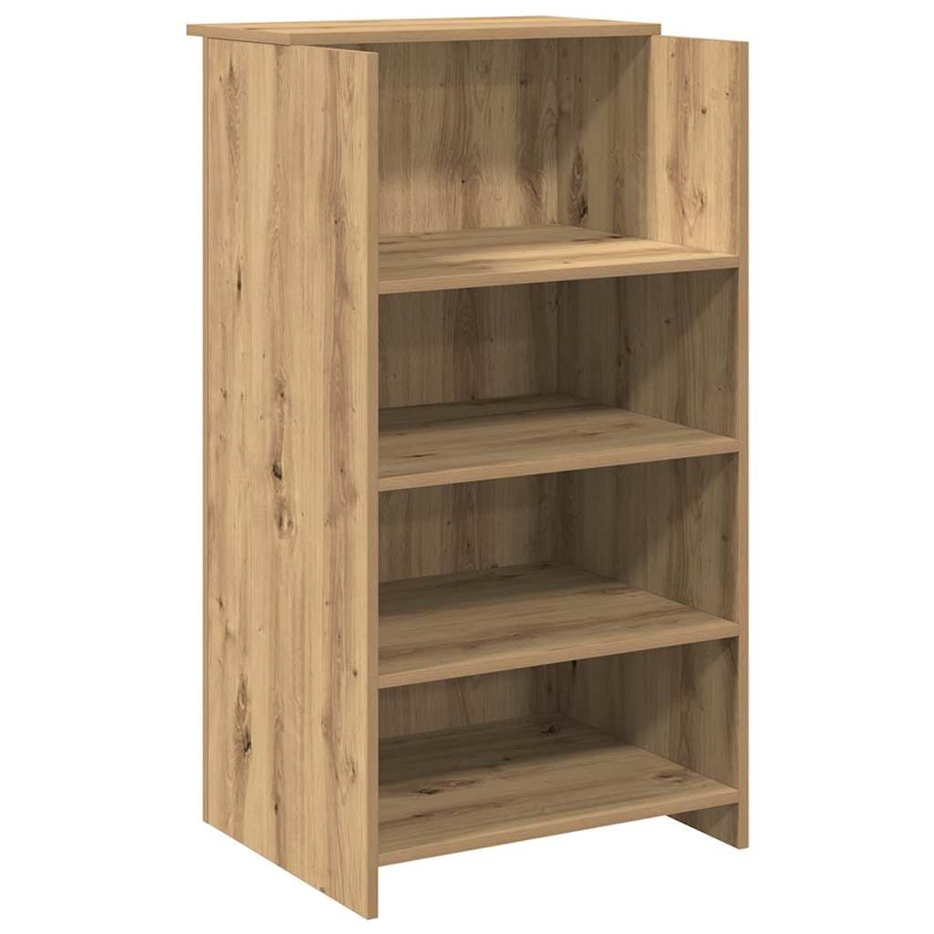 Bureau réception chêne artisanal 55x50x103,5 cm bois ingénierie Modèle Vega Office
