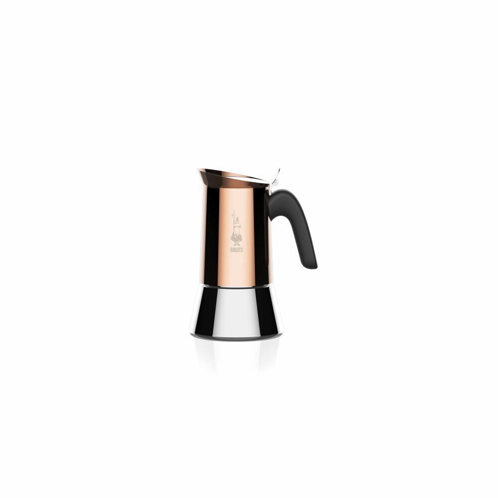 Bialetti Espressokocher Venus für 2 Tassen, Espresso, Espressokanne, Kaffeebereiter, Edelstahl, Kupfer, 85 ml, 7282