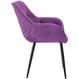 thumbnail of Sedia Tanna in velluto viola