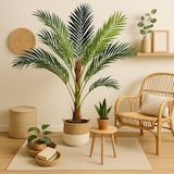 thumbnail of NATURN LIVING Sagopalme aus Kunststoff - ø 60 x 142,5 cm - Wartungsfreie Cycas Revoluta - Kunstpflanze - Grün