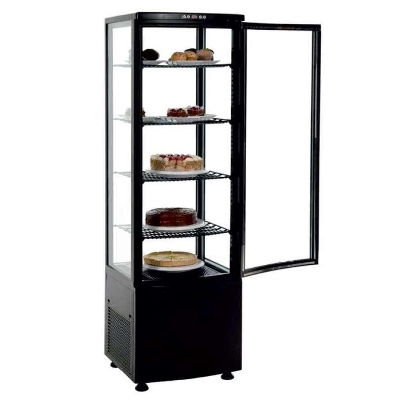 Expositor refrigerado 4 caras 238 litros negro Pekin XC238L-N