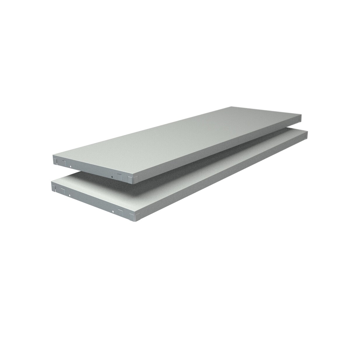 Stecksystem-Fachboden PowerMax, 2 Böden, 1000x350, weiß