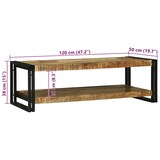thumbnail of vidaXL Couchtisch Braun 120 x 50 x 38 cm Massivholz Mango