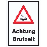 thumbnail of Achtung Brutzeit Schild A2 (420x594mm)