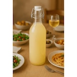 thumbnail of Glazen beugelfles - 1 Liter - Fles met Beugelsluiting - Transparant