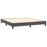 thumbnail of vidaXL Boxspringbett mit Matratze & LED Dunkelgrau 180x200 cm Samt