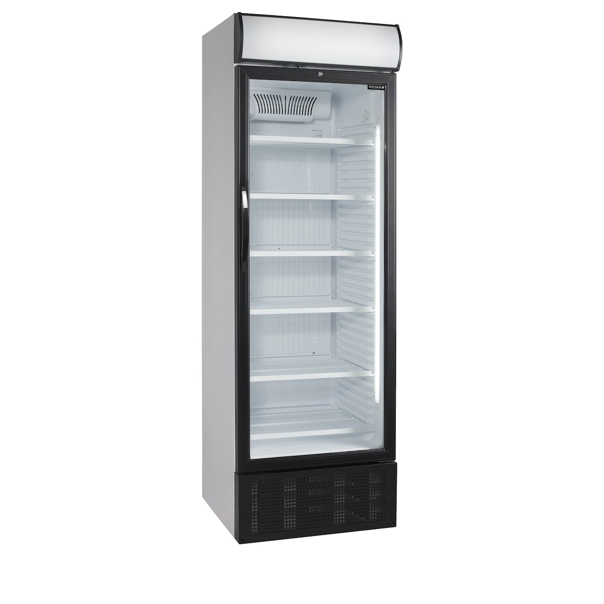 TEFCOLD Enfriador de botellas, acero y vidrio, 680 x 655 x 2090 mm, refrigeración profesional, Blanco