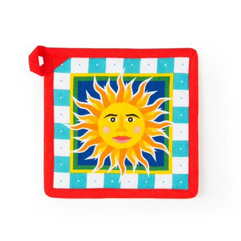 Excelsa Topflappen Sicilian Rhapsody Baumwolle 20x20 cm Mehrfarbig