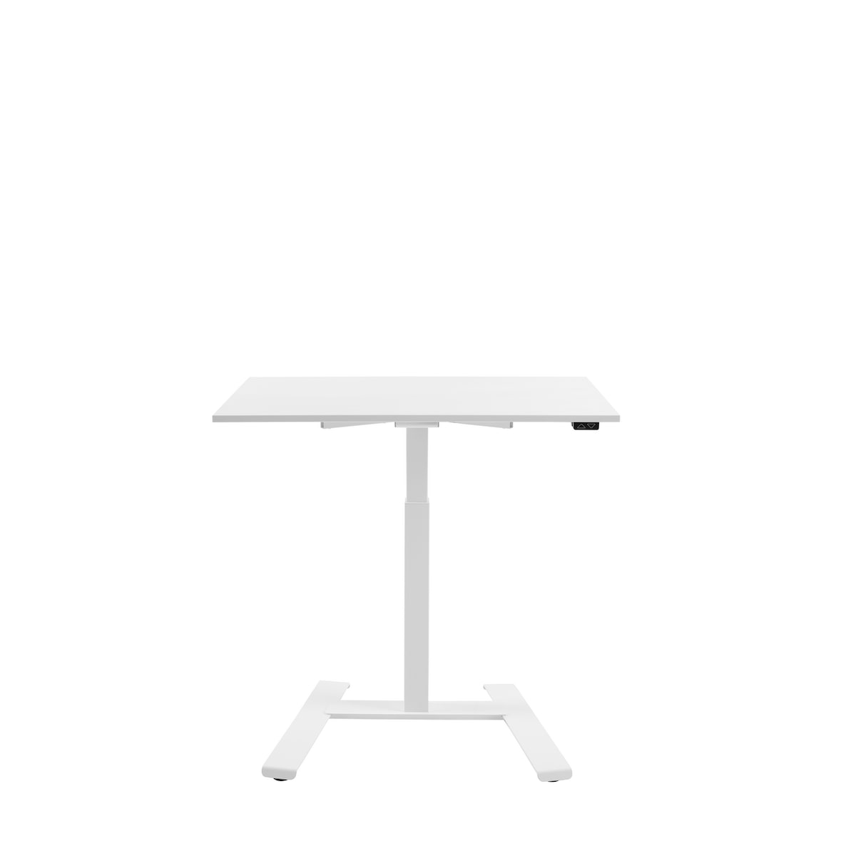 TOPSTAR Schreibtisch E-Table Home, 100 x 70 cm, elektrisch höhenverstellbarer, weiß