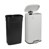 thumbnail of SVITA TQ30 Mülleimer weiß 30L Treteimer Abfallbehälter Softclose Deckel