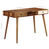 thumbnail of vidaXL Schreibtisch 110 x 55 x 76 cm Massivholz Akazie