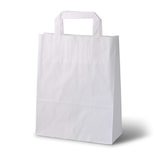 thumbnail of greenbox - Tragetaschen aus Kraftpapier M, 22 x 10 x 28 cm, weiß, 250 St.