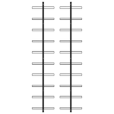 thumbnail of Botelleros de pared para 20 botellas 2 unidades metal negro