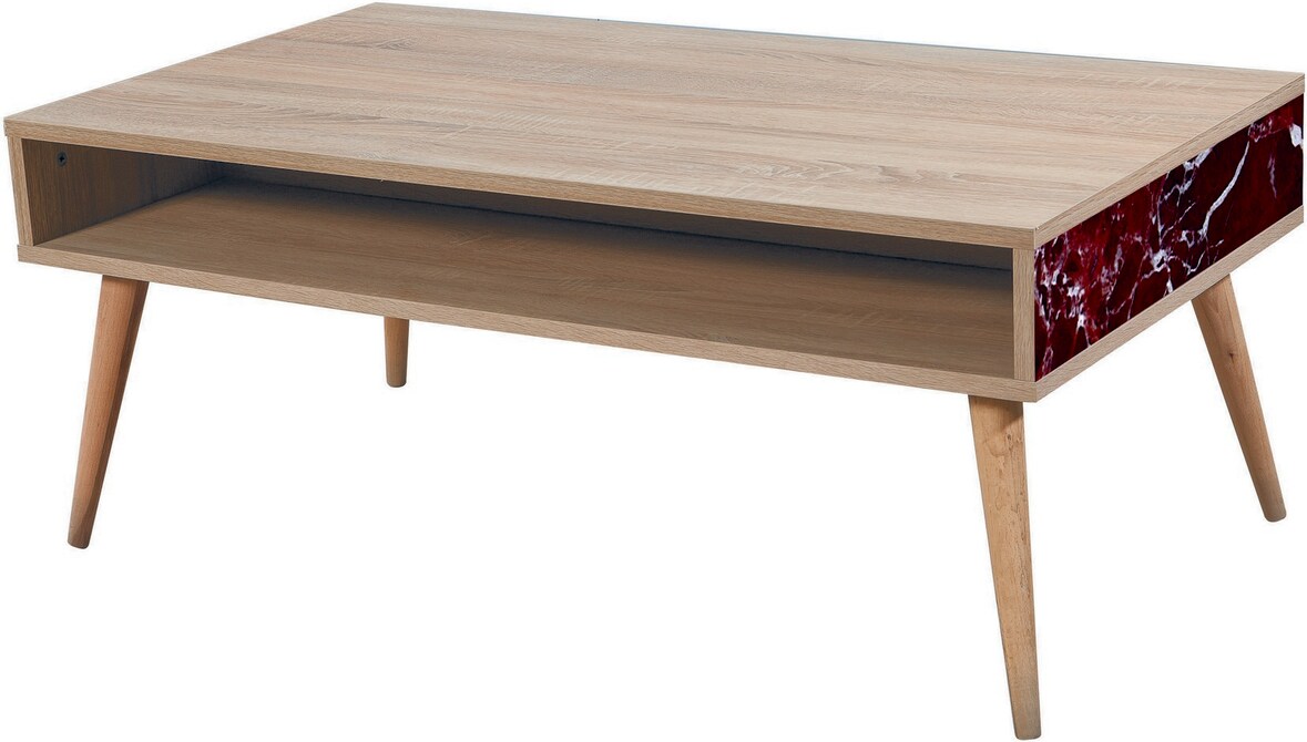 Skye Decor, Viva- Viva OLV, Sonomo, Couchtische, 45x110x60 cm, 100% Melaminbeschichtete Partikelplatte