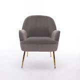 thumbnail of Home Nature Wohnkonzept Sessel Grau Wohnzimmer Loungesessel Relaxsessel Einzelsessel Gepolsterte Lounge-Sofas Accent Chair