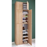 thumbnail of VCM Schuhschrank Lona Sonoma-Eiche H. 223 x B. 70 x T. 39 cm