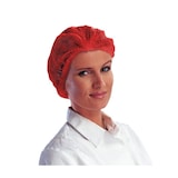thumbnail of MONOUSO - Standardhaube aus Polypropylen Rot 2 elastichen Ø53cm (100 Stück)
