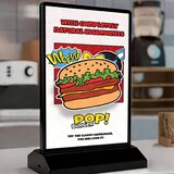 thumbnail of Doppelseitiges LED-Leuchtdisplay für Tischmenüs und Werbung, ideal für Geschäfte und Restaurants – mit Akku, A4, Schwarz【SMHC-3569】
