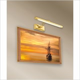 thumbnail of Aplique LED 6 W, luz cálida 3000 K, oro brillante 40 cm, estilo tradicional y elegante, articulado y orientable.