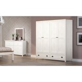 thumbnail of Möbilia Kommode | 6 Schubladen | Kiefer massiv | weiß | B 130 x T 45 x H 80 cm