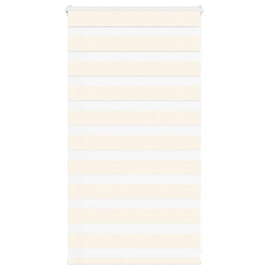 vidaXL Doppelrollo Marmorbeige 80x100 cm Stoffbreite 75,9 cm Polyester