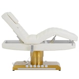 thumbnail of Helloshop26 - Elektrische Massageliege und Rollhocker mit Rückenlehne Tragkraft 200 kg weiß/gold beheizt gold/weiß 14_0010005