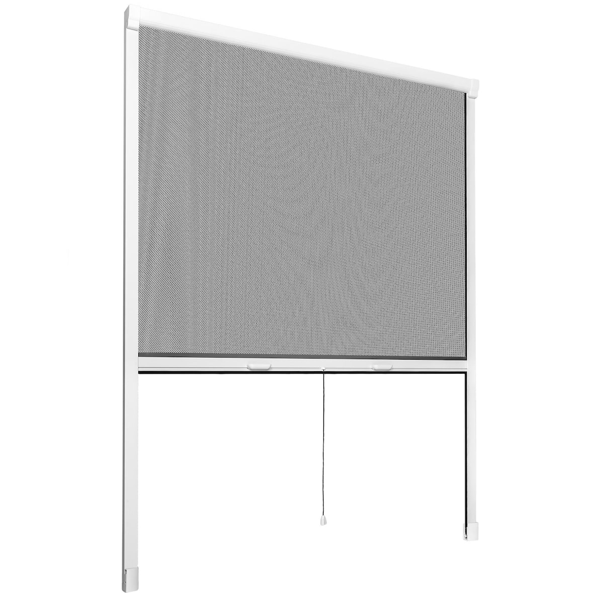 tectake Aluminium Insektenschutzrollo - 110 x 160 cm weiß
