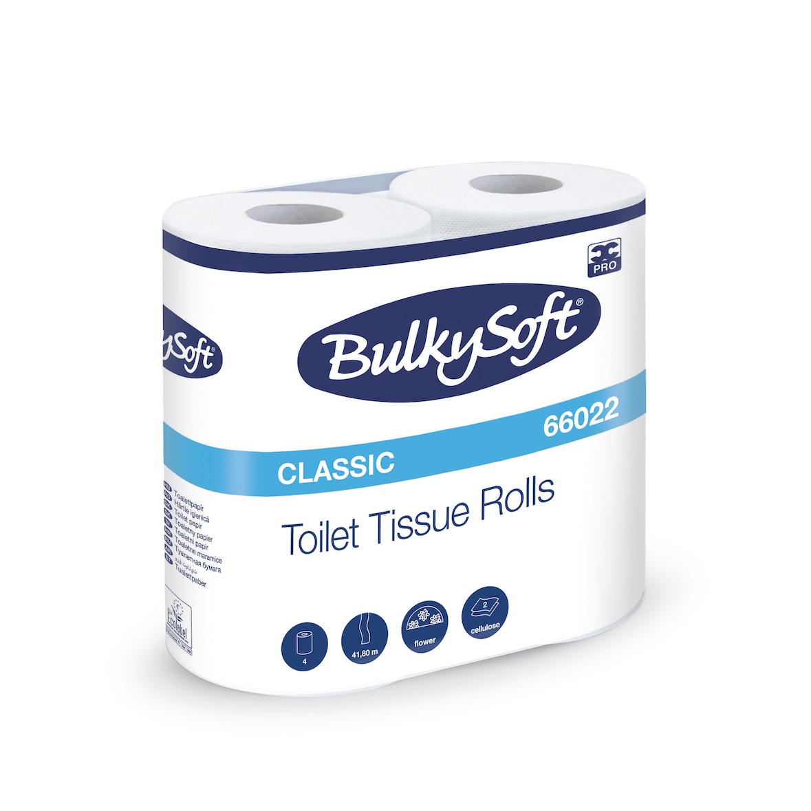 BulkySoft Toilettenpapier - Zellstoff - 2-lagig - 40 Rollen - a 400 Blatt