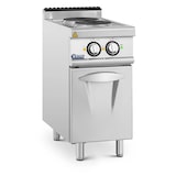 thumbnail of Royal Catering - Royal Catering Cuisinière électrique professionnelle 5,2 kW avec 2 plaques et armoire intégrée - Gazinière électrique Plaque de