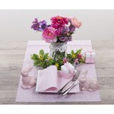 thumbnail of Sovie HOME Serviette Rabbits in Rosa aus Linclass® Airlaid 40 x 40 cm, 12 Stück - Punkte Hasen Ostern