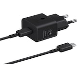 thumbnail of Samsung Schnellladegerät T2510 USB-C 25W mit Datenkabel, Black