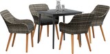 thumbnail of vidaXL 5-teiliges Garten-Essgruppe Grau Poly-Rattan