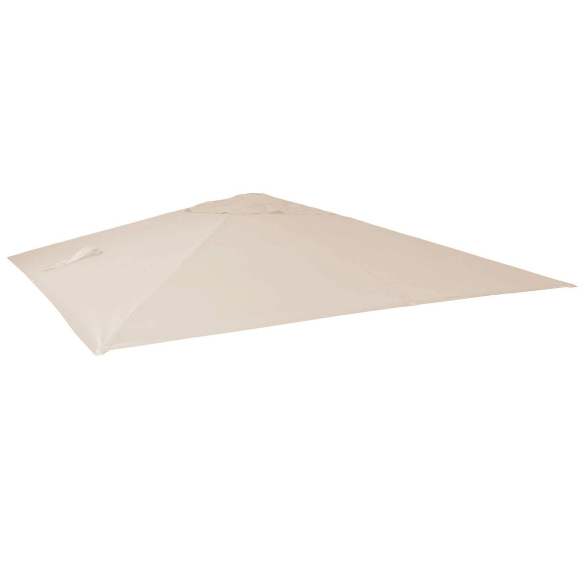 Cobertura de substituição para o guarda-sol de luxo HWC-A96, cobertura de substituição do guarda-sol, 3x3m (Ø4.24m) poliéster 2.7kg ~ creme