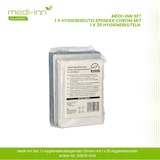 thumbnail of Medi-Inn Set 1 x Hygienebeutelspender chrom mit 1 x 30 Hygienebeuteln (1 Set)