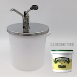 thumbnail of Hovicon Sausdispenser gemonteerd op RVS deksel Ø 271, t.b.v. 10 KG emmer. EDU-10-271