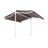 thumbnail of Store double pente Mabay 2,96x2x1,50 M Intersun Motorisé à télécommande (Blanc satiné RAL9010 - Taupe 300g/m²)