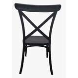 thumbnail of Silla Crossback polipropileno diseño eventos negra 90 x 48 x 49 cm