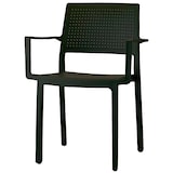 thumbnail of Cadeiras de braços na cor preto para hotelaria "Emi". Mobiliário empilhável para terraço, interiores e exteriores de restaurantes e cafeterias.