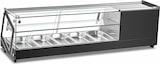 thumbnail of Gasfrit – Quadratische Kühlvitrine für Tapas, 5 GN-Behälter, 2 Ebenen, 1340 × 395 × 375 mm