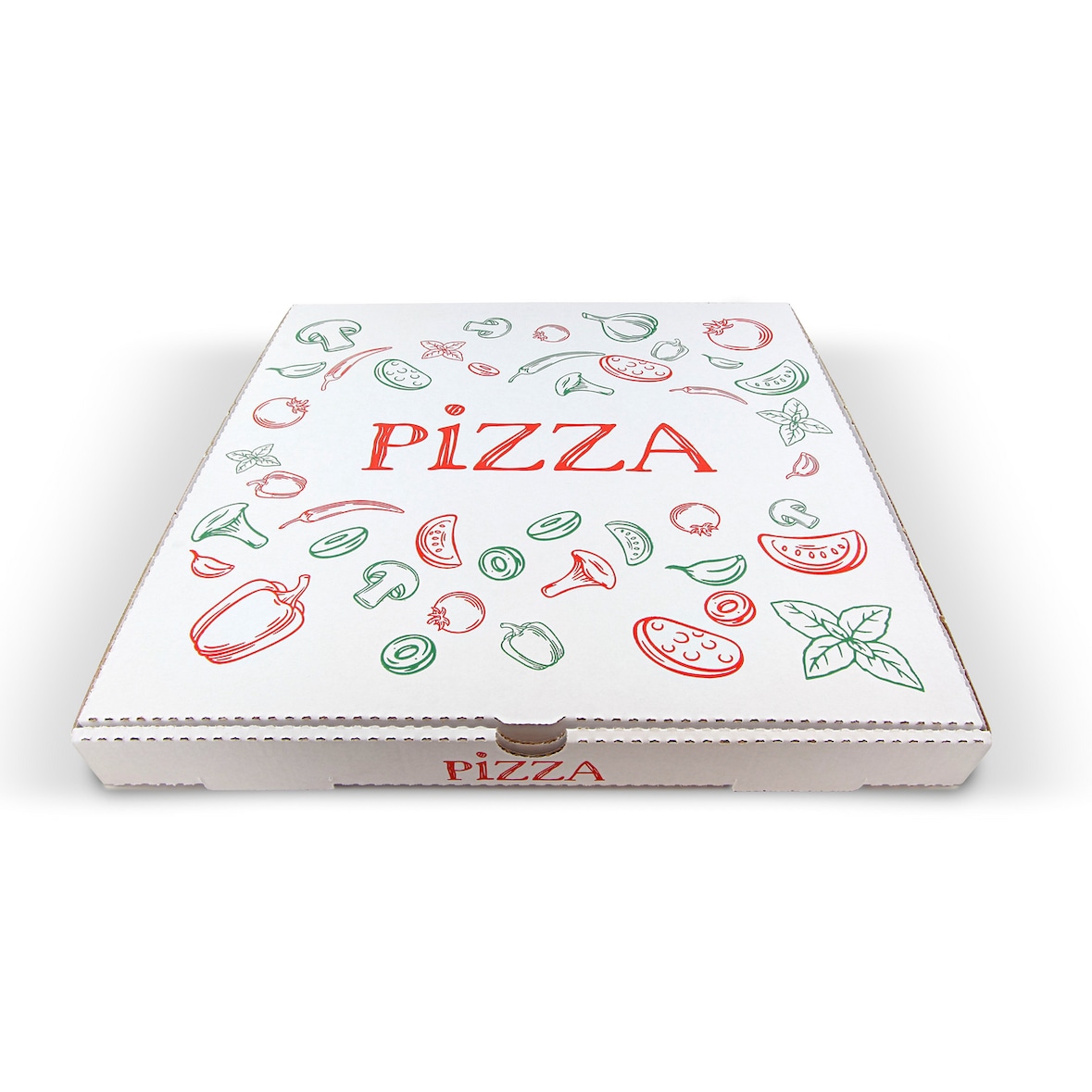 METRO Professional Pizzakarton, Pappe, 26 x 26 x 3 cm, 100 Stück