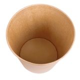 thumbnail of Copos Gigantes Frango + Tampa 5100 Ml 337 + 18Pe G/M2 Ø 22/16,3X20,9 Cm Natural Kraft (120 Unidades)